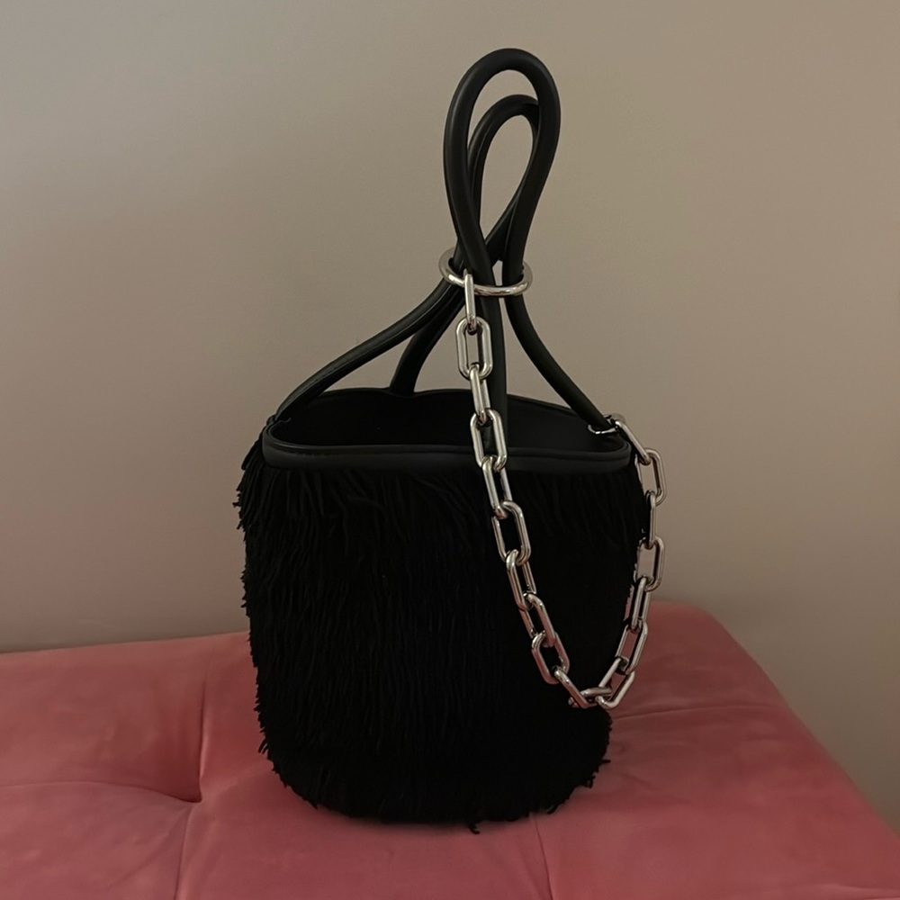Alexander Wang suede fringe bucket Roxy bag NEVER WORN